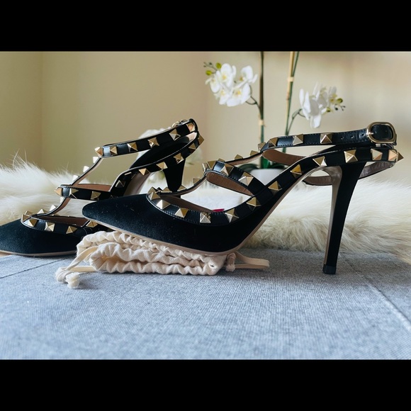 VALENTINO GARAVANI ROCKSTUD VELVET - Picture 11 of 14